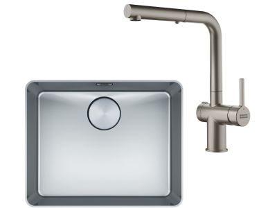 Set Franke chiuveta Inox Mythos MYX 210-50 + baterie Active Twist