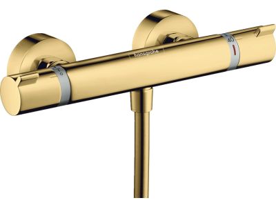 Baterie dus termostatata Hansgrohe Ecostat Comfort, gold optic lustruit