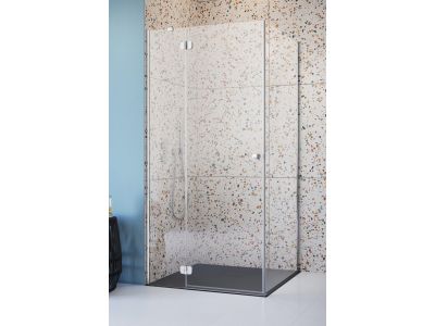 Cabina de dus dreptunghiulara Radaway Torrenta KDJ 90x80cm, orientare stanga, profile crom