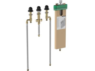 Set baza ingropat simplu Hansgrohe pentru baterii cu 4 elemente si sBox