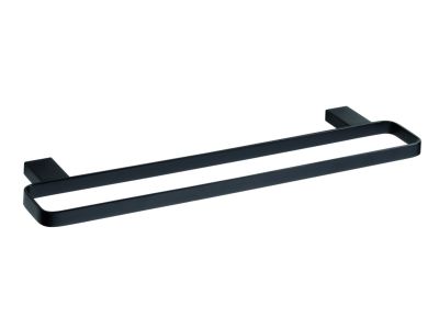 Suport prosop dublu Bemeta Nero 50cm