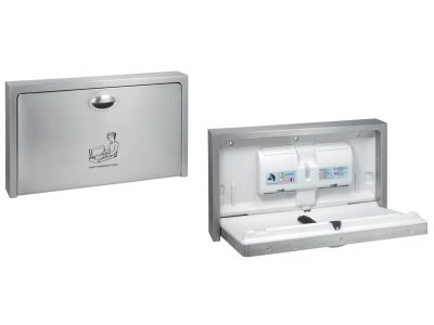 Statie de infasat bebe Bemeta Hotel cu montare pe perete, 90x52cm, inox periat