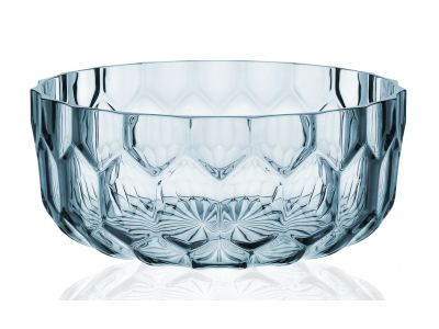 Bol Kartell Jellies Family design Patricia Urquiola, 32cm, albastru transparent