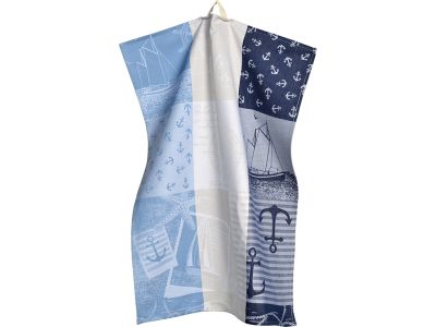 Prosop de bucatarie Sander Kitchen Sailor 50x70cm, bumbac 100%, 4 Albastru