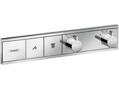 Baterie cada - dus termostatata Hansgrohe RainSelect cu montaj incastrat, necesita corp ingropat, crom