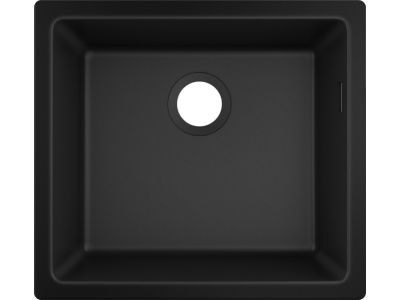 Chiuveta bucatarie Hansgrohe S510-U450 SilicaTec 450, cu 1 cuva, 45x50x19cm, montare sub blat, graphite black