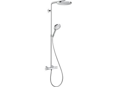 Coloana de dus Hansgrohe Raindance Select S 240 PowderRain 1jet cu baterie termostatata, crom