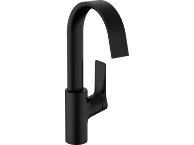 Baterie lavoar Hansgrohe Vivenis 210 cu pipa rotativa, ventil pop-up, negru mat
