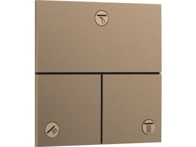 Divertor Hansgrohe ShowerSelect Comfort E cu 3 functii cu montaj incastrat, necesita corp ingropat, bronz periat