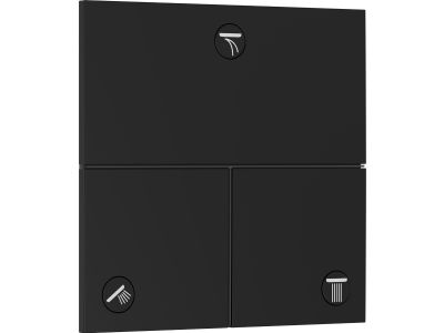 Divertor Hansgrohe ShowerSelect Comfort E cu 3 functii cu montaj incastrat, necesita corp ingropat, negru mat