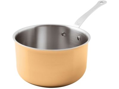 Cratita inalta cu coada Paderno seria 15600, 16cm, h8cm, inductie, inox - cupru