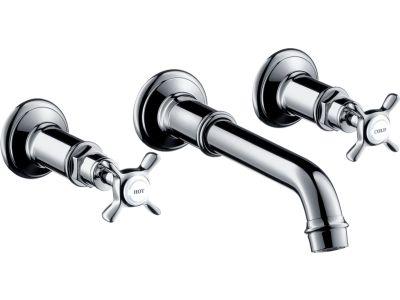 Baterie lavoar Axor Montreux cu pipa 165-225mm, din 3 elemente, necesita corp ingropat, crom