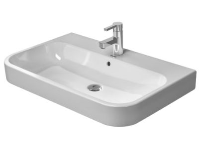 Lavoar Duravit Happy D.2 80cm, montare pe mobilier, finisat suplimentar