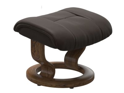 Taburet Stressless Mayfair Classic cu baza Classic, piele Batik Brown