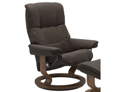 Fotoliu recliner Stressless Myfair Classic M cadru Teak, tapiterie piele Batik Brown