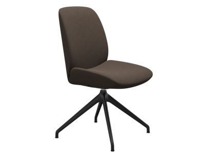 Scaun Stressless Bay v2 L Low D350 rotativ, Balance&Glide, spatar jos, baza negru mat, tapiterie textil Calido Brown