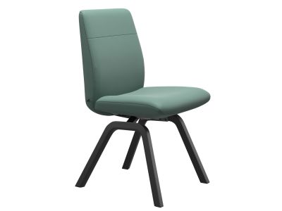 Scaun Stressless Chilli v2 Low D200 L, Balance&Glide, cadru negru, tapiterie piele Paloma Aqua Green