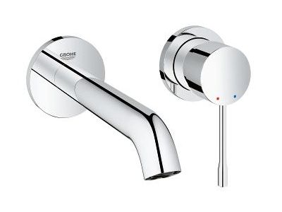Baterie lavoar Grohe Essence New M din 2 elemente, de perete, montaj incastrat, necesita corp ingropat