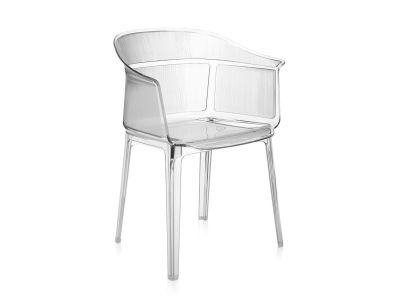 Set 2 scaune Kartell Papyrus design Ronan & Erwan Bouroullec, transparent