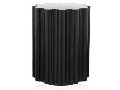 Masuta Kartell Colonna design Ettore Sottsass, 34.5cm, h 46cm, negru