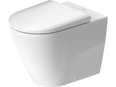 Vas wc Duravit D-Neo Rimless 37x58cm, back-to-wall, pentru rezervor ingropat