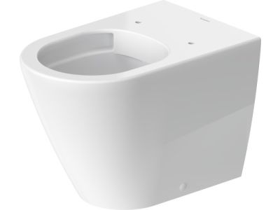 Vas WC Duravit D-Neo Rimless pentru rezervor ingropat cu finisaj WonderGliss