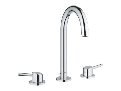 Baterie lavoar Grohe Concetto din 3 elemente, ventil pop-up, crom
