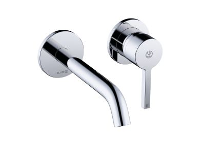Baterie lavoar Kludi Nova Fonte Pura de perete, pipa 180mm, necesita corp incastrat, crom
