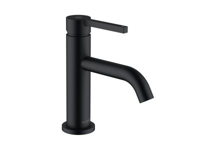 Baterie lavoar Kludi Nova Fonte Pura 75, ventil push-open, negru mat