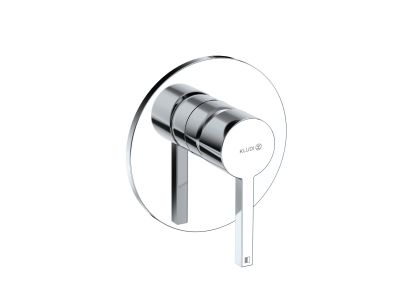 Baterie dus Kludi Nova Fonte Puristic cu montaj incastrat, necesita corp ingropat Slim.Boxx, crom
