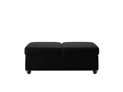 Ottoman dublu Stressless Doubleotto, tapiterie piele Batik Black