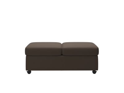Ottoman dublu Stressless Doubleotto, tapiterie piele Batik Mole