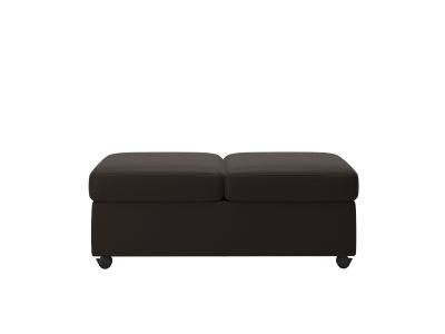 Ottoman dublu Stressless Doubleotto, tapiterie piele Paloma Chestnut