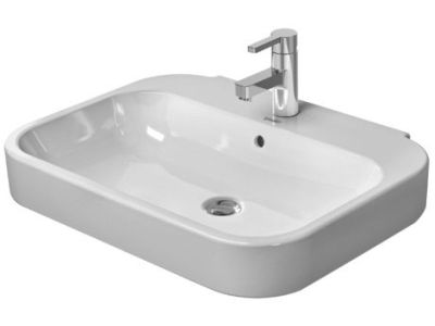 Lavoar Duravit Happy D.2 65x50cm, finisat suplimentar, alb