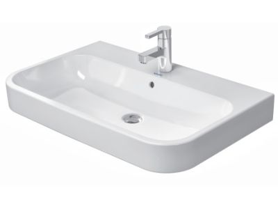 Lavoar Duravit Happy D.2 80cm, montare pe mobilier, alb