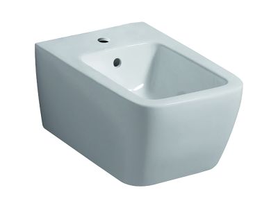 Bideu suspendat Geberit iCon Square 54cm, alb