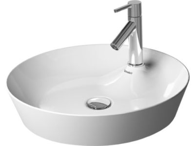 Lavoar rotund tip bol Duravit Cape Cod 48cm, fara preaplin, montare pe blat