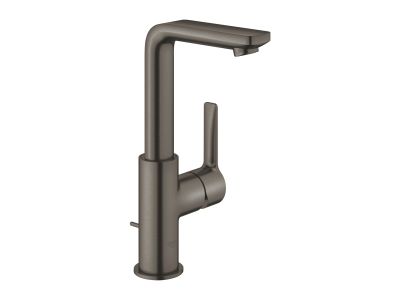Baterie lavoar Grohe Lineare L, ventil pop-up, brushed hard graphite