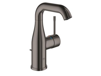 Baterie lavoar Grohe Essence M, ventil pop-up, hard graphite