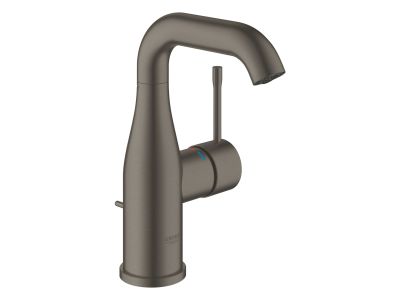 Baterie lavoar Grohe Essence M, ventil pop-up, antracit mat