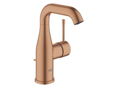 Baterie lavoar Grohe Essence M, ventil pop-up, brushed warm sunset