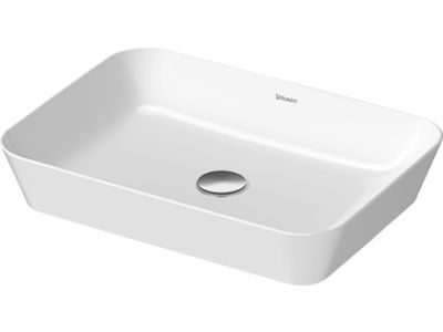 Lavoar tip bol Duravit Cape Cod 55x40cm, fara orificiu baterie, fara preaplin, alb alpin