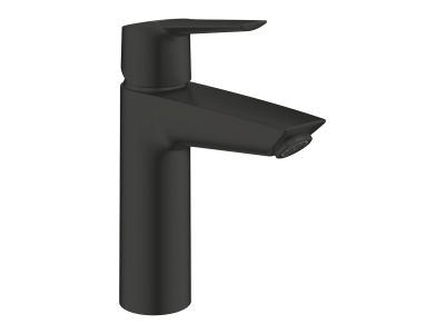 Baterie lavoar Grohe Start M, ventil click-clack, negru mat