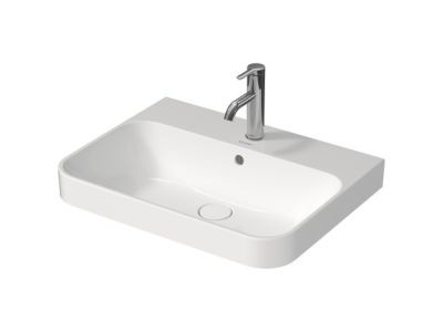 Lavoar Duravit Happy D.2 Plus 60x46cm, montare pe mobilier, Alb