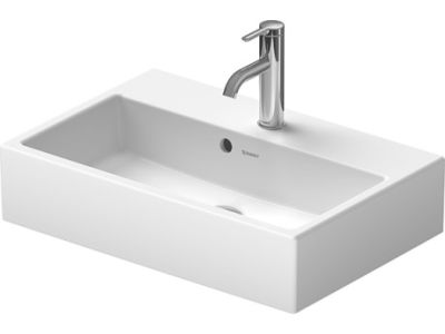 Lavoar Duravit Vero Air 60x40cm, montare pe mobilier, finisat suplimentar, alb