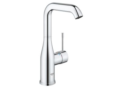 Baterie lavoar Grohe Essence L, ventil click-clack, crom