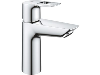 Baterie lavoar Grohe BauLoop M, ventil click-clack, crom