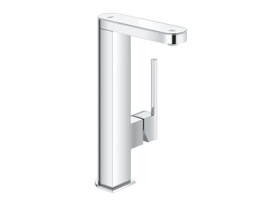 Baterie lavoar Grohe Plus L cu display LED, ventil click-clack, crom