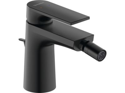 Baterie bideu Duravit Tulum by Starck, ventil pop-up, negru mat