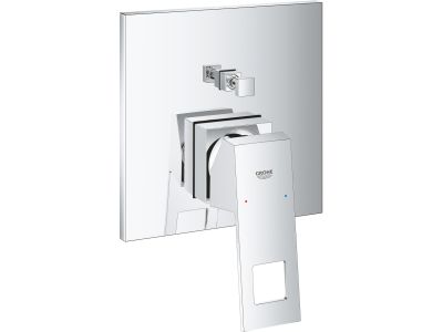 Baterie cada - dus Grohe Eurocube cu montaj incastrat, necesita corp ingropat, crom